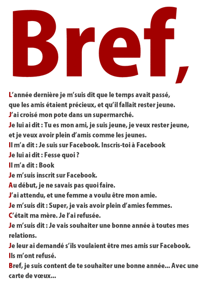 Carte Bref, Je Te Souhaite Une Bonne Année 2019 : Envoyer 